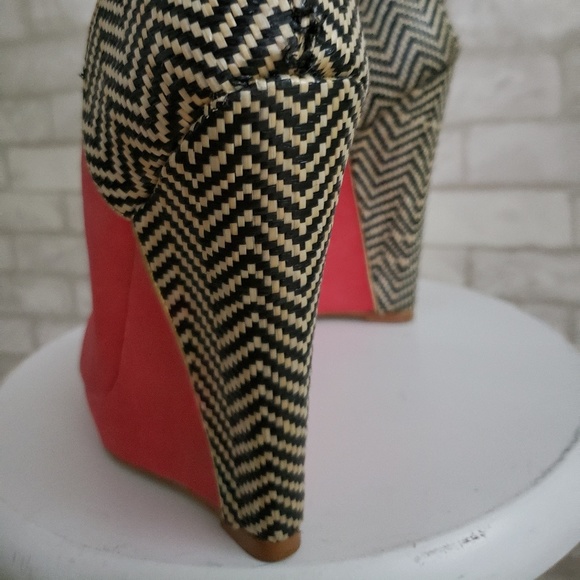 Colin Stuart Funky Pink Platform Shoes SZ 8.5 - Picture 4 of 6